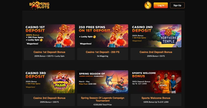 Booming Slots Casino Bonus